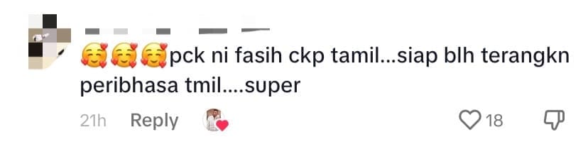 M'sian Pakcik Wows Netizens By Speaking & Explaining Proverb In Fluent Tamil - comment