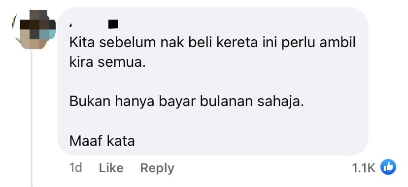 M'sian Man Seeks Advice From Netizens After Spending RM420 On Honda City's Maintenance Fee - comment