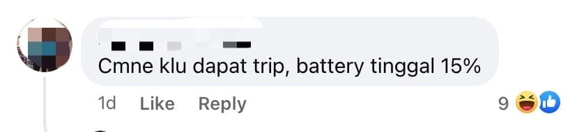 M'sians Amused To See EV Car Being Used As An E-Hailing Ride For Grab - comment