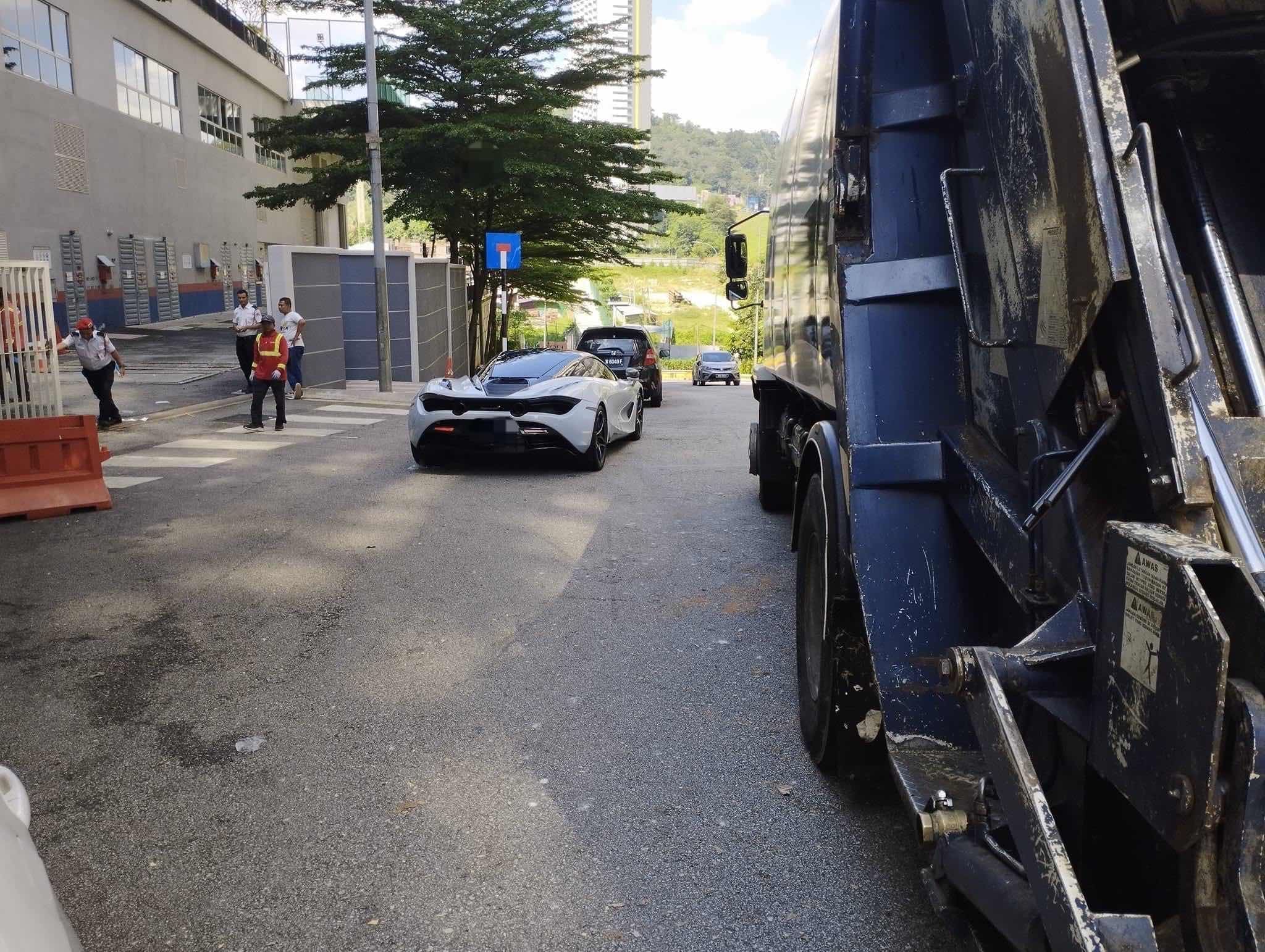  McLaren Blocks Garbage Truck Entry at Mont Kiara condo