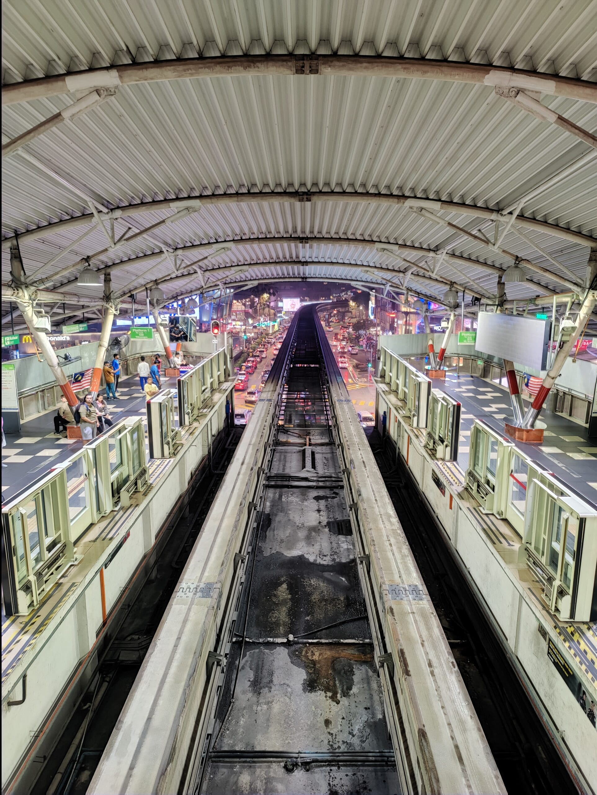LRT station's track