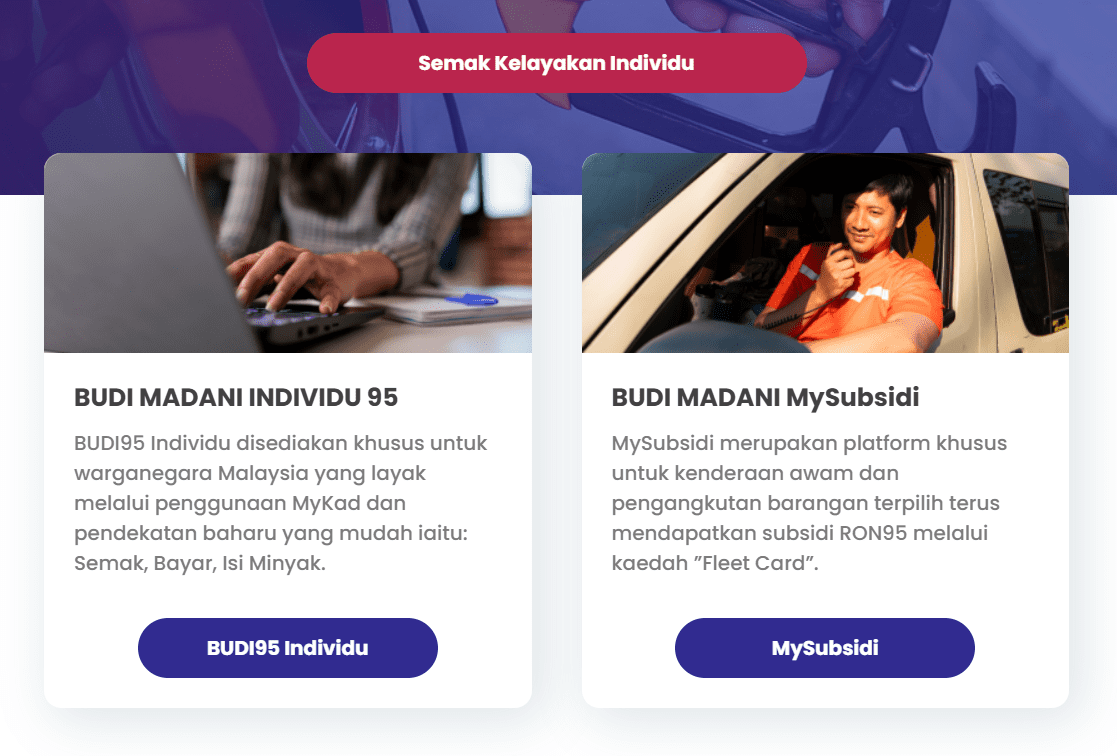 Individual vs MySubsidi for Budi95