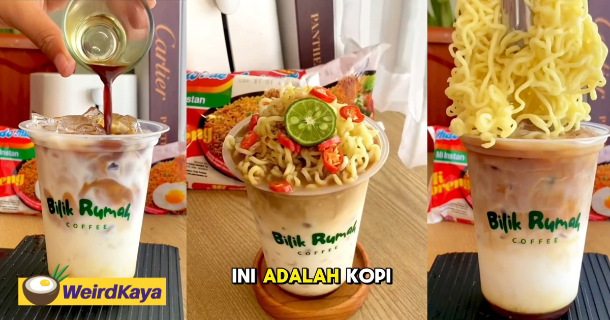 Indonesian Café Stuns Netizens With Latte Topped With Indomie Noodles