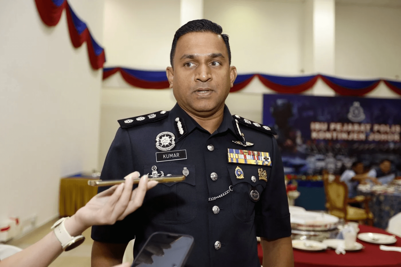 Iskandar Puteri district police chief Assistant Commissioner M. Kumarasan