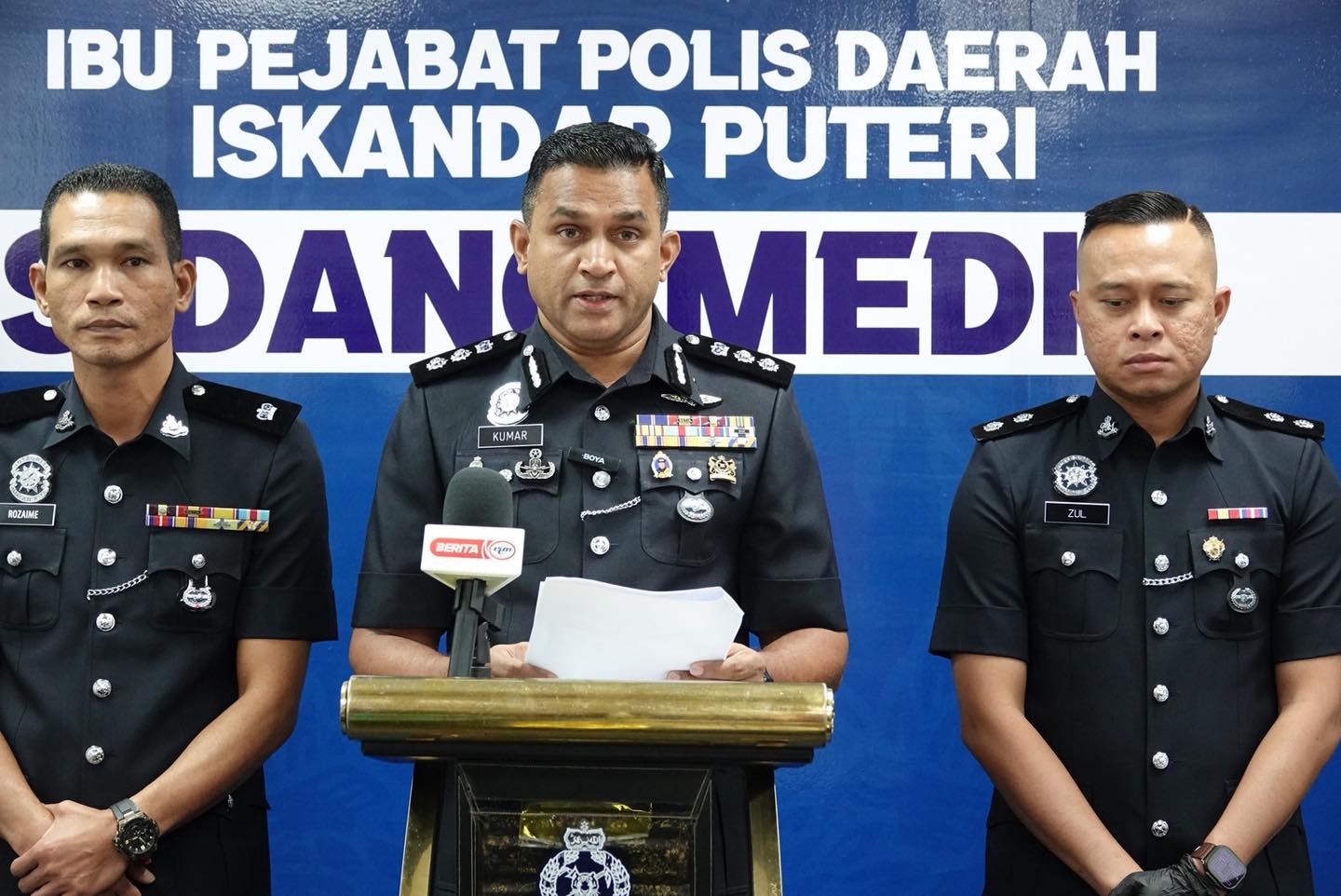 Iskandar Puteri district police chief M Kumarasan