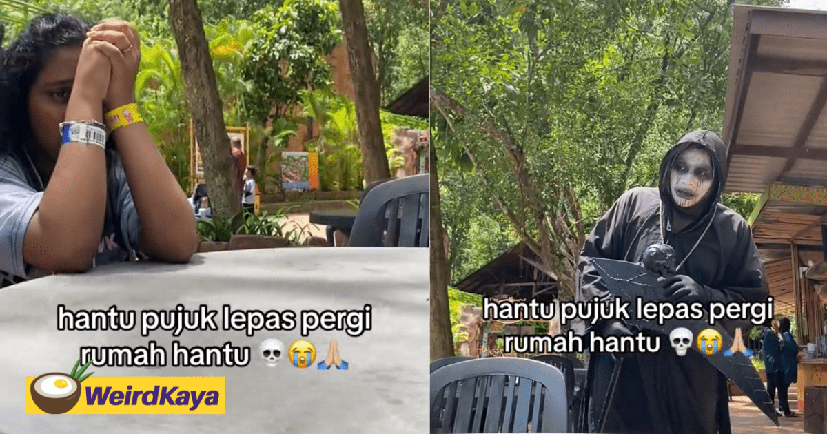 ‘It’s All Fake, Relax’ — Ghost Comforts Crying Woman After She Exits Haunted House At Lost World of Tambun