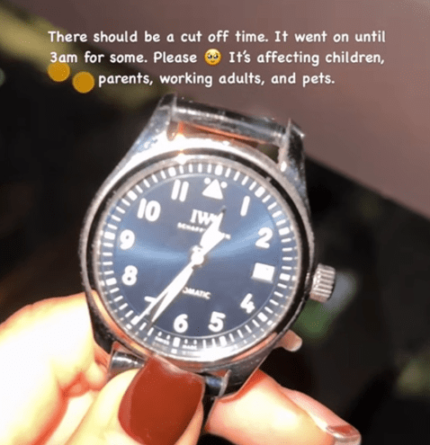 Jenn Chia holding a watch