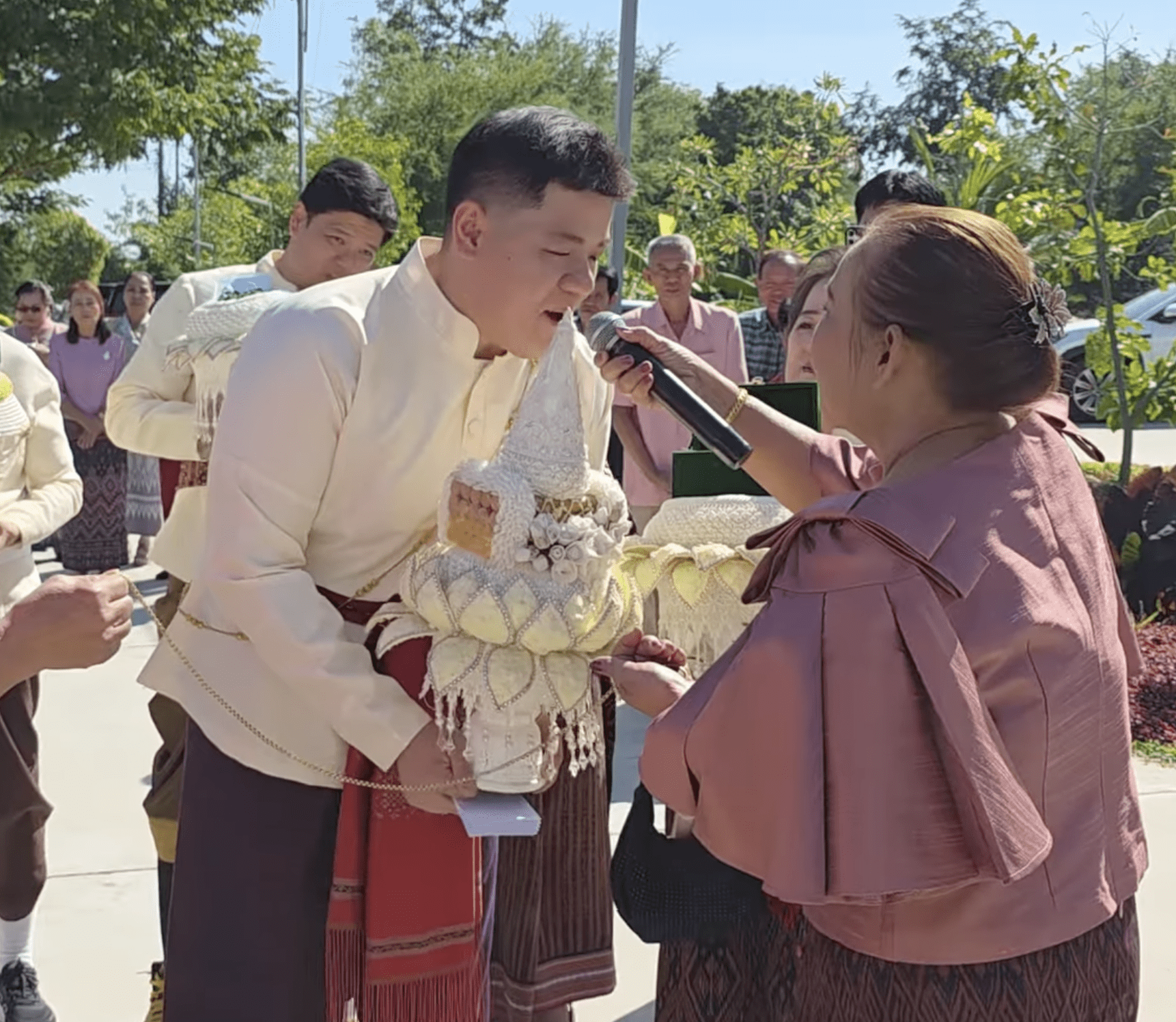 Jordan during ceremony