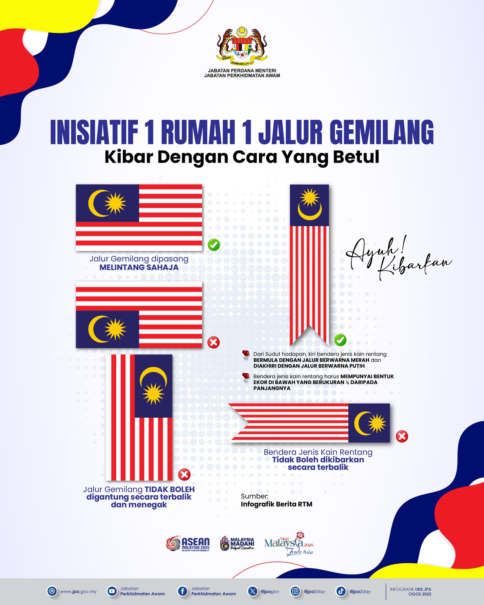 JPA guideline on flying Jalur Gemilang
