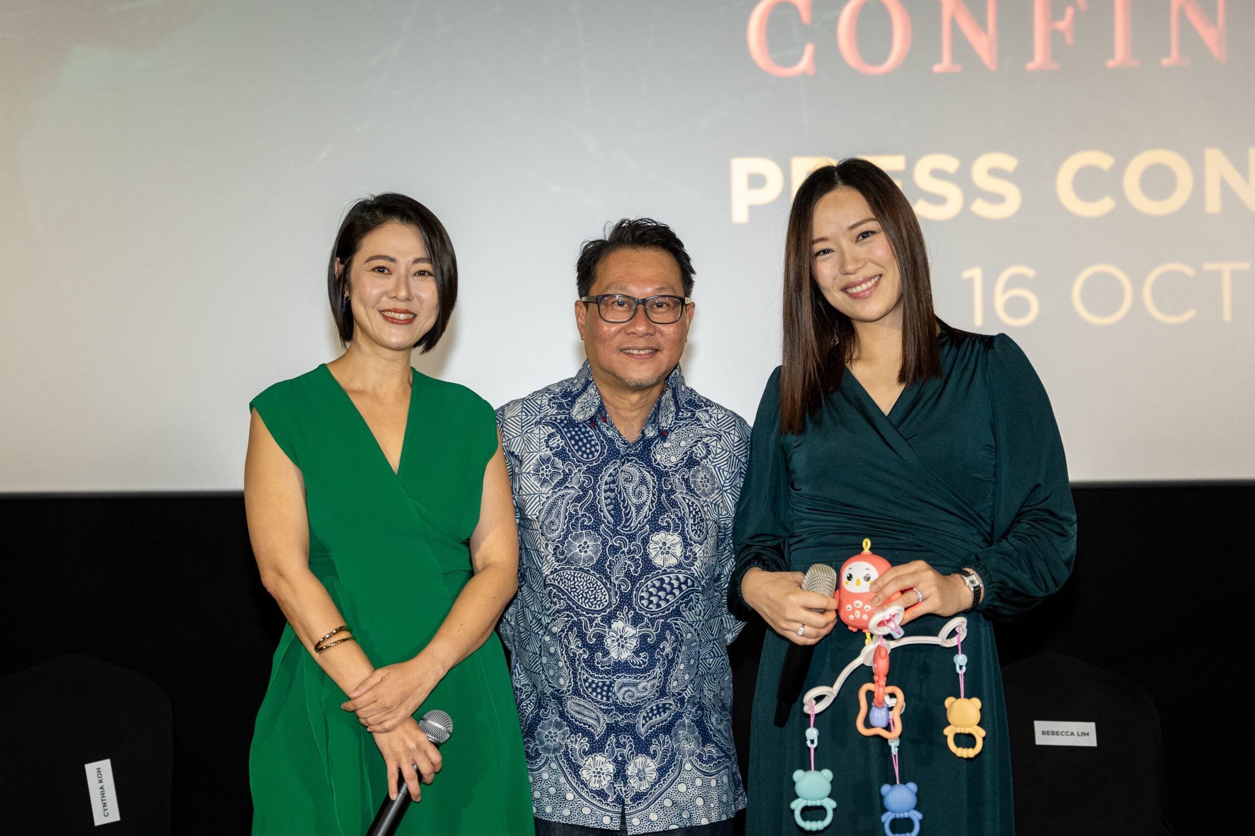 Kelvin Tong, Rebecca Lim and Cynthia Koh at Confinement PC Malaysia