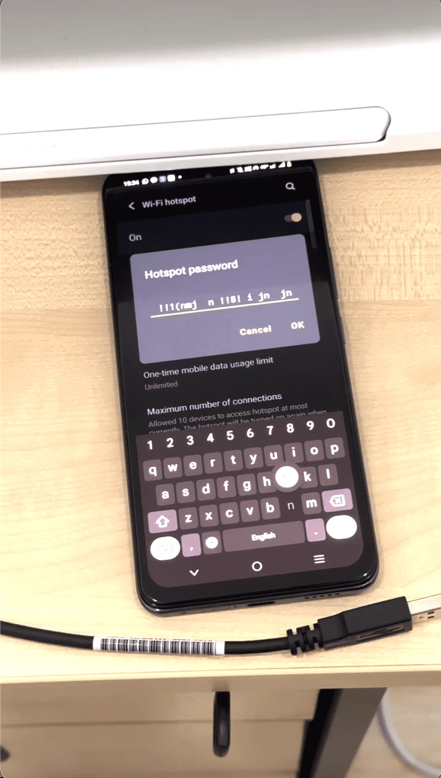 K phone own typing