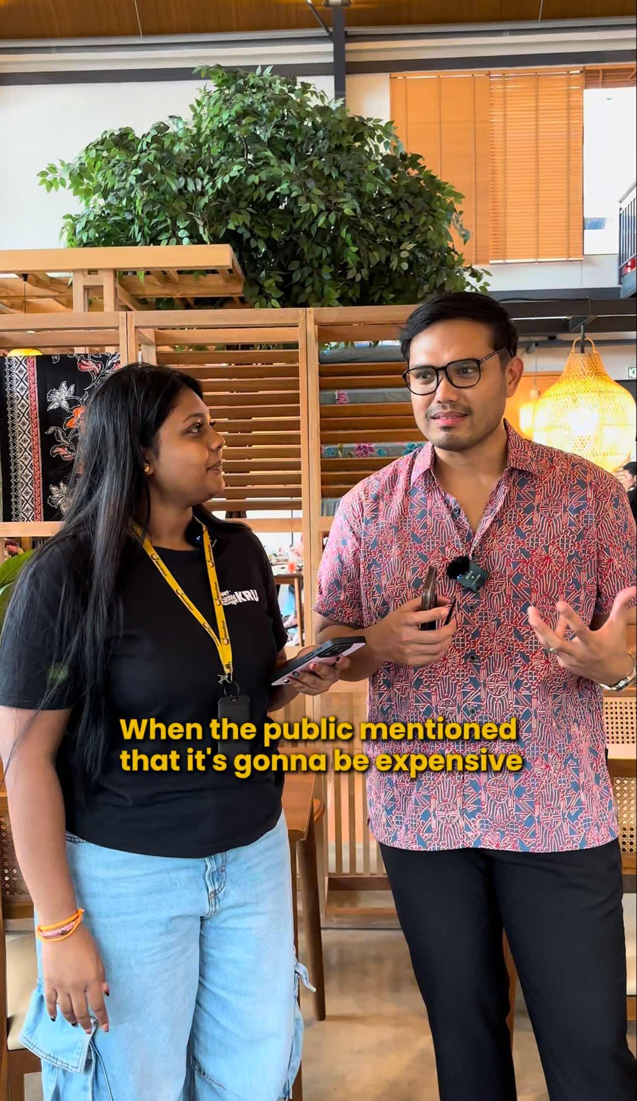 KA being interviewed