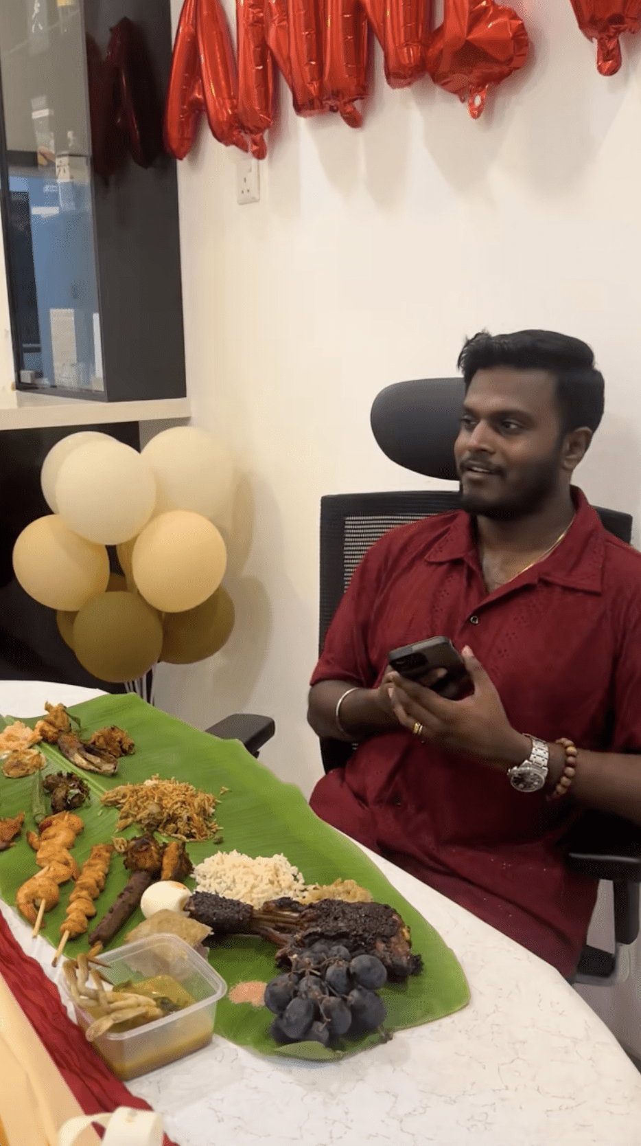 Kavysstra's husband shocked with all the food