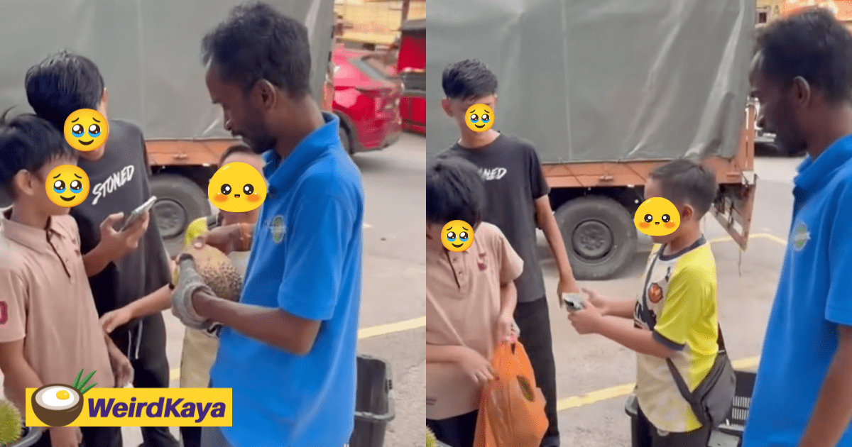 Kids Saved RM15 For Durian, M’sian Seller Gives Them Free Musang King & Says “Keep The Money”