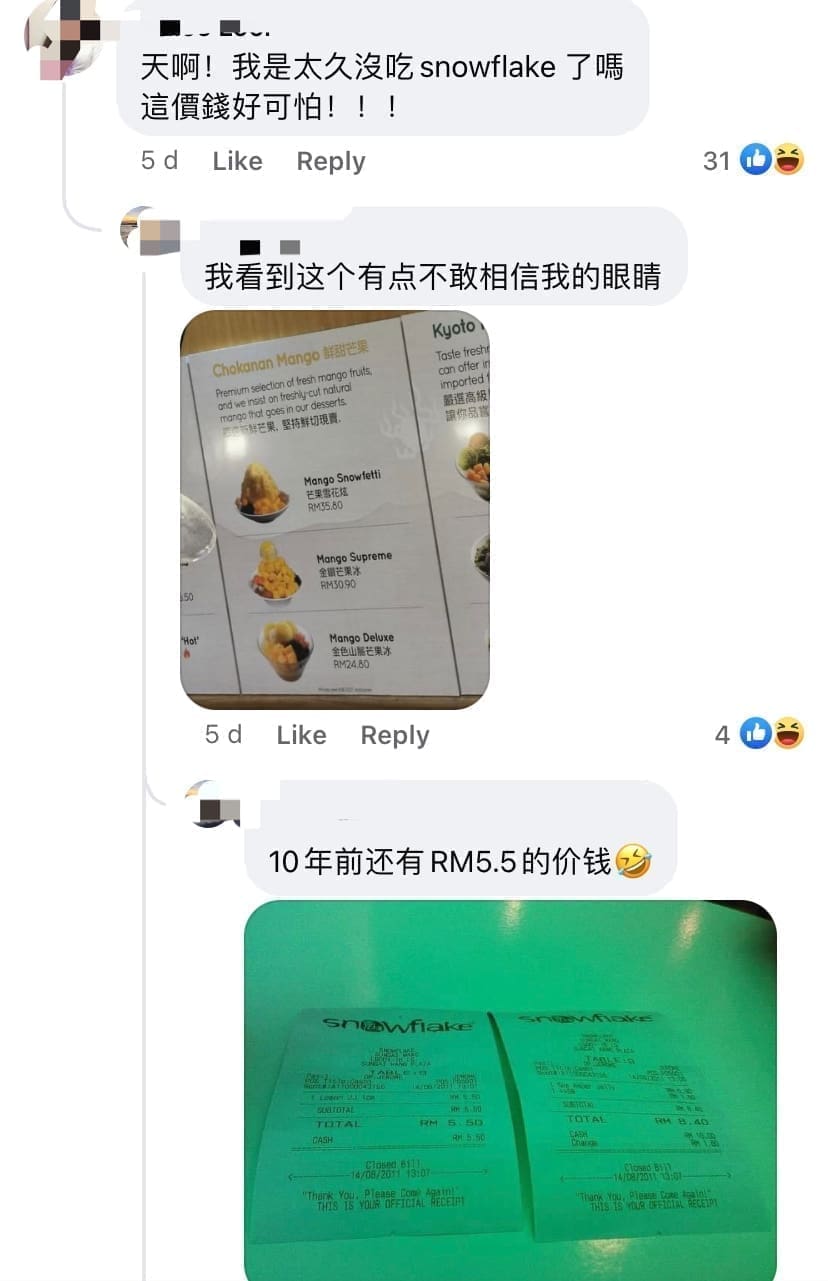 &Quot;Inflation Is Real!&Quot; Netizen Decries Pricey Ice Desserts Which Cost Almost Rm60 In Total | Weirdkaya