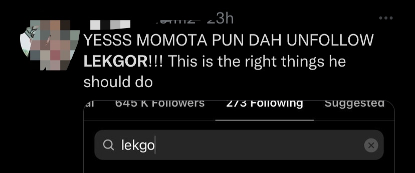 Fans urge kento momota to stay away from lekgor following the duo's selfie | weirdkaya