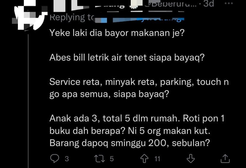 M'sian Woman Says Husband Refuses To Pay For The Home As She Earns RM1k More Than Him