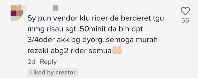 Cheras Burger Seller Loses Her Cool And Hurls Bottle Of Sauce At Delivery Rider comment 2