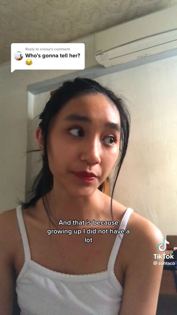 Zoe cries in TikTok clip
