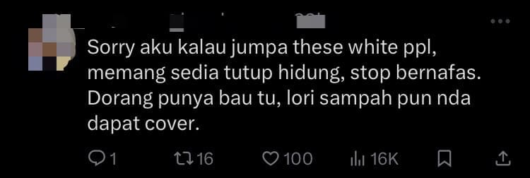 US Couple Doesn't Shower For 3 Days During M'sia Trip As They Felt The Water Was 'Yellow' comment 3