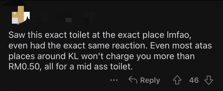 M'sian Netizen Shocked To See Cashless Pay Toilet At Solaris Mont Kiara comment 3