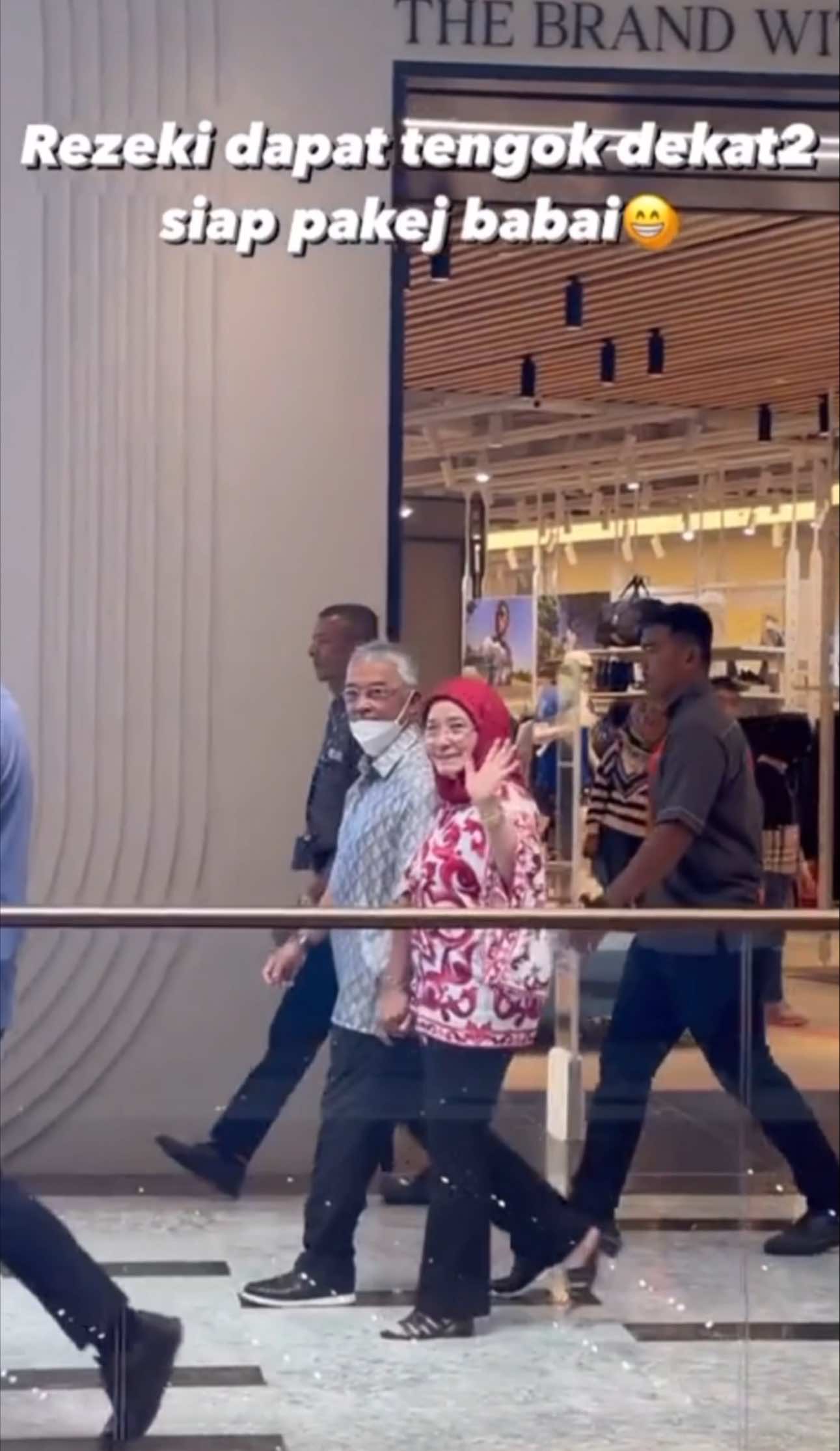 YDPA's wife waves at one of the visitors