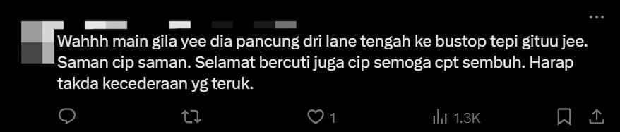 M'sian Policeman Flips Off From Motorbike After Crashing Into Honda City comment 1