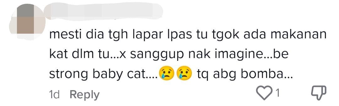 M'sian Firefighters Free Tiny Kitten Caught In Rat Trap With Hook In Its Mouth comment 1
