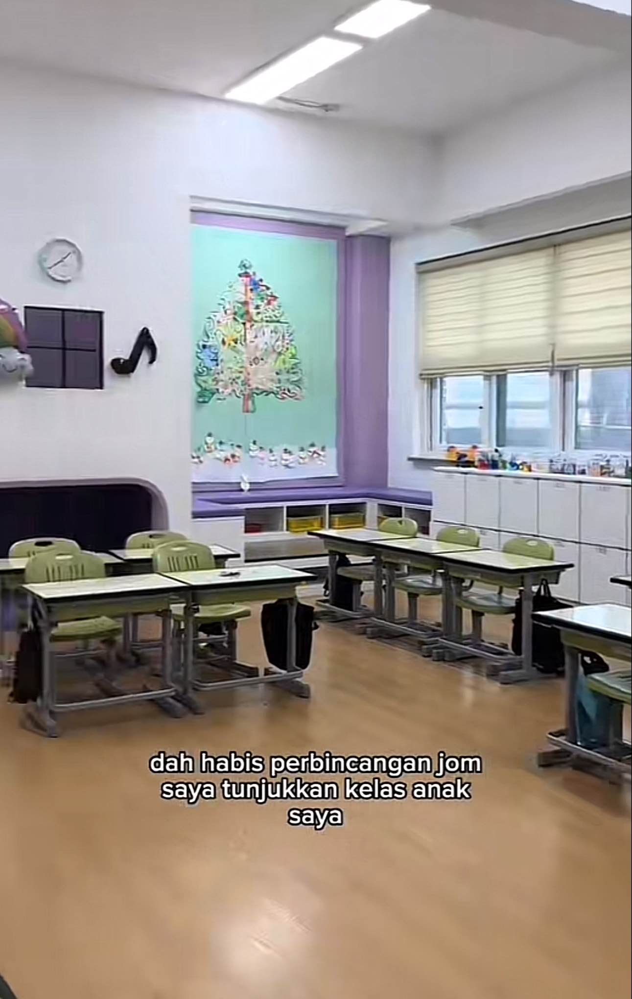 A classroom in Seoul, South Korea