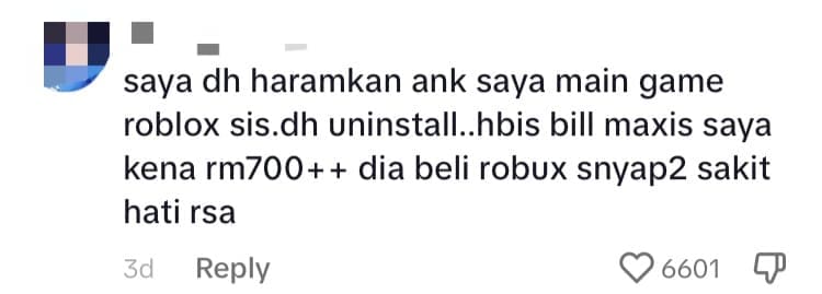 M'sian Boy Gets Taken To The Police Station By Parents Who Were Angry With His Roblox Addiction comment 3
