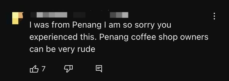 Tourist Slams Penang Waiter Who Told Him To Sit Outside For Not Ordering Drinks comment 1