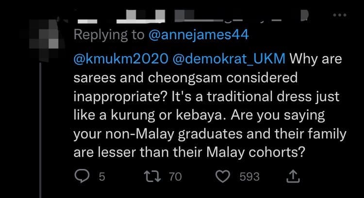 UKM Removes Poster Banning Cheongsam & Saree For Convocation After Massive Backlash comment 1