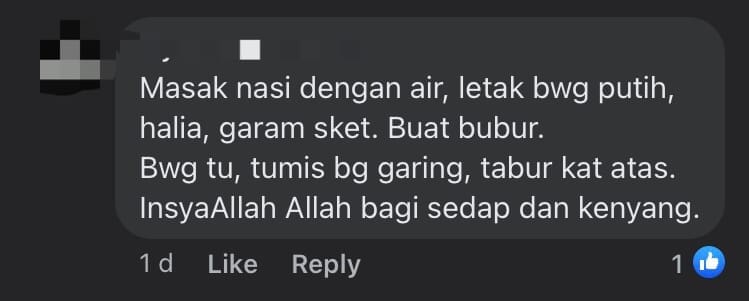 M'sians Heartbroken To See Foreign Security Guard's Meal Of Rice, Soup, Raw Garlic & Onions comment 3