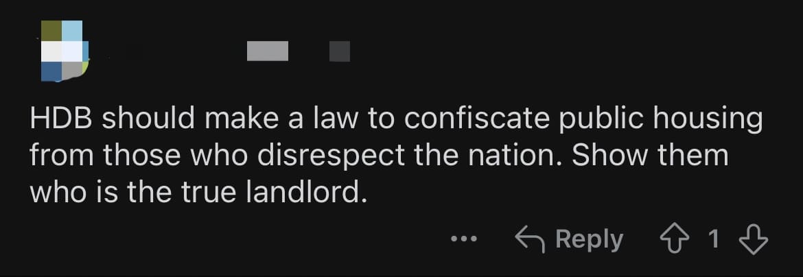 M'sian Flag Seen Displayed Beside SG Flag Outside HDB Unit, Carries Up To 6 Months In Prison comment 1