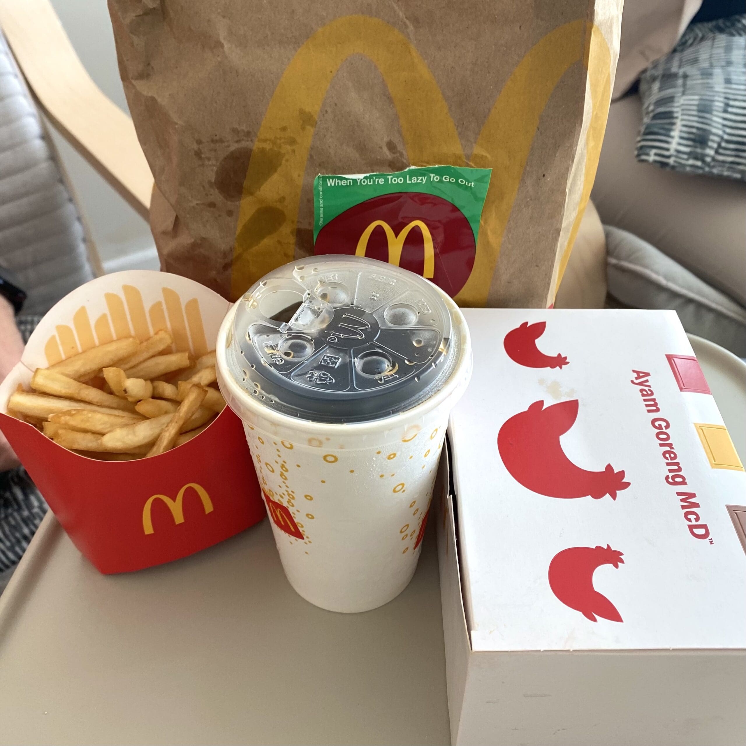 Ayam Goreng McD meal set