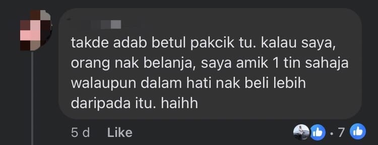 M'sian Shocked To See Old Man Complain About RM4 Tinned Coffee But Drives A BMW comment 1