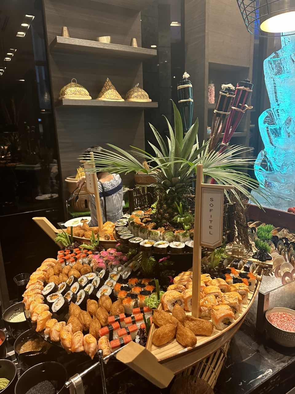 Sushi setup at Sofitel Kuala Lumpur Damansara