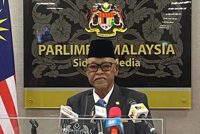 Langkawi MP Datuk Mohd. Suhaimi Abdullah giving speech