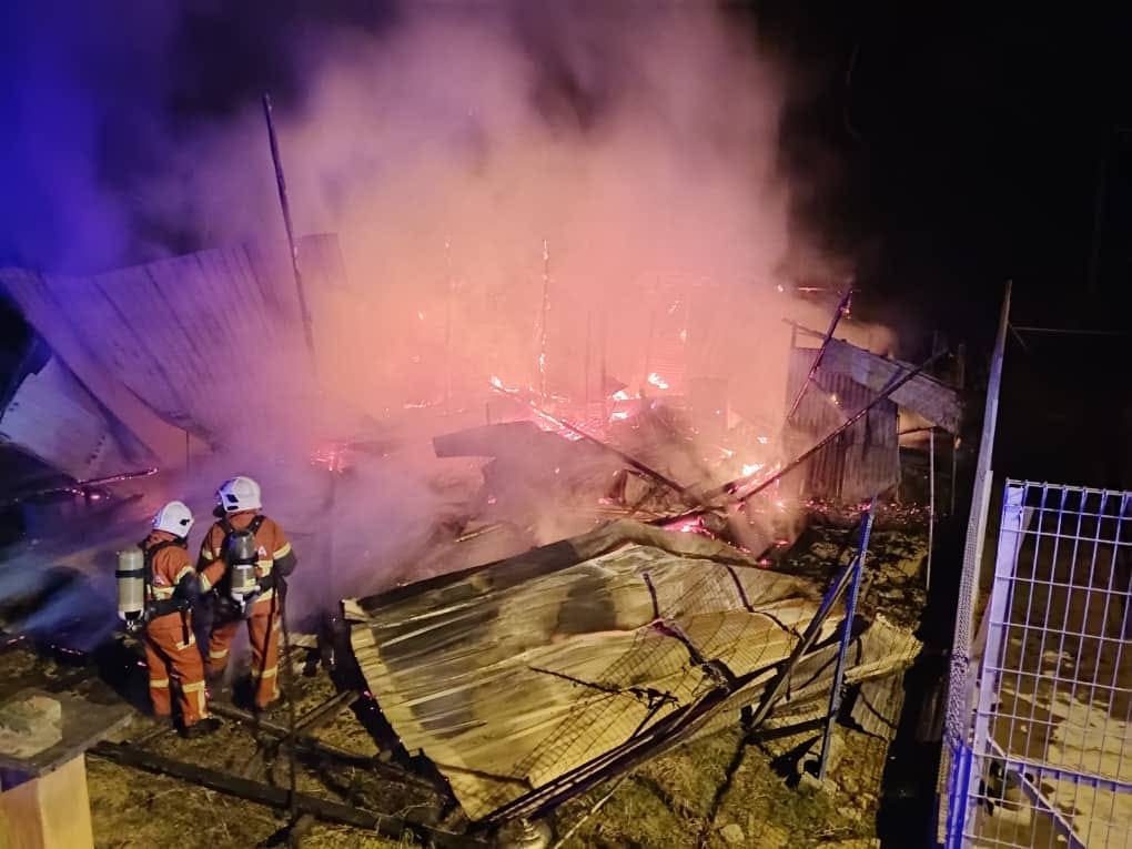 Leftover after the fire in Kuala Kangsar