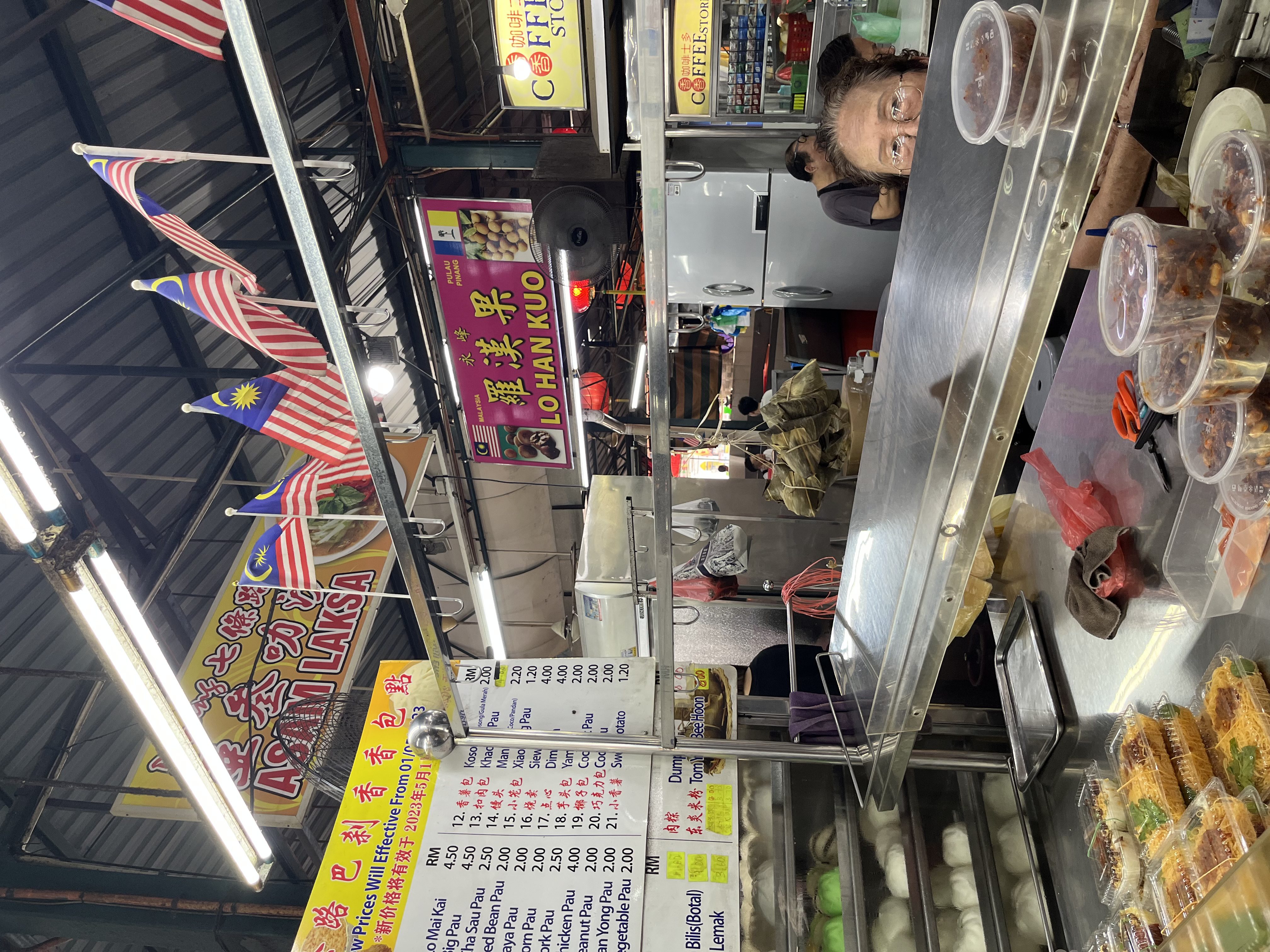 Lim Hiang Eng at her stall