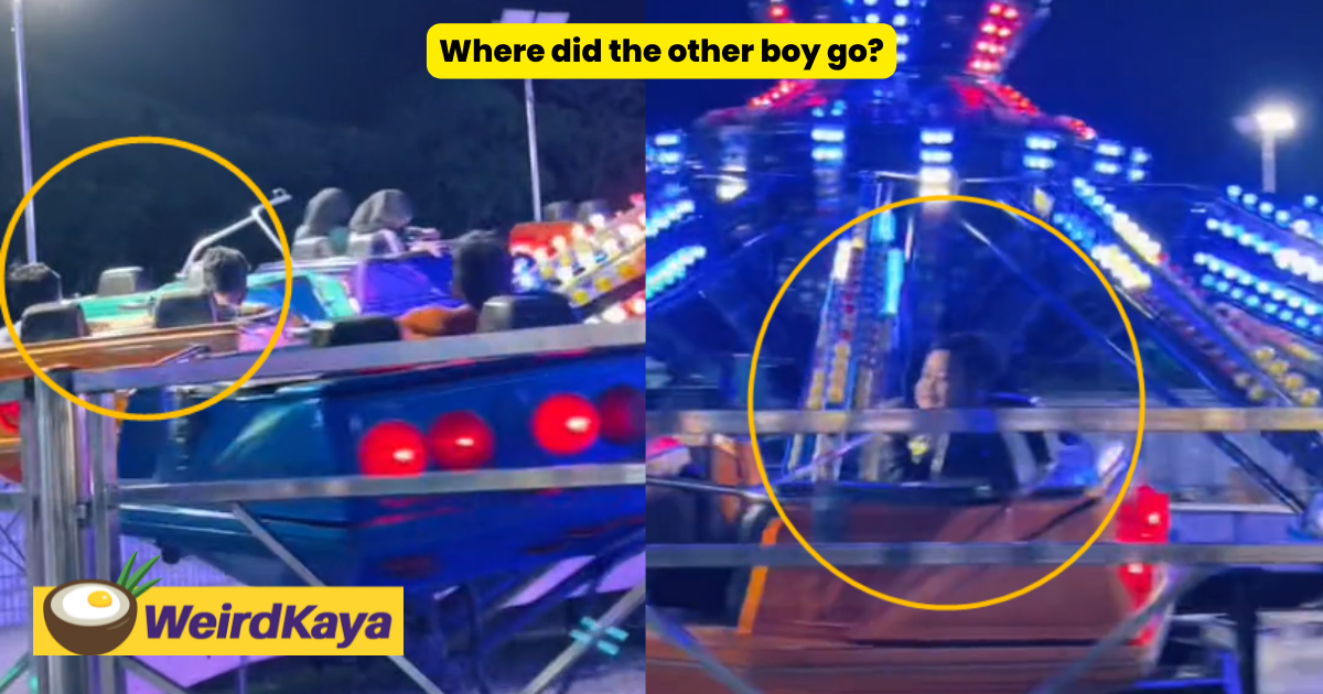 [video] boy mysteriously vanishes on spinner at johor theme park, leaves many spooked | weirdkaya