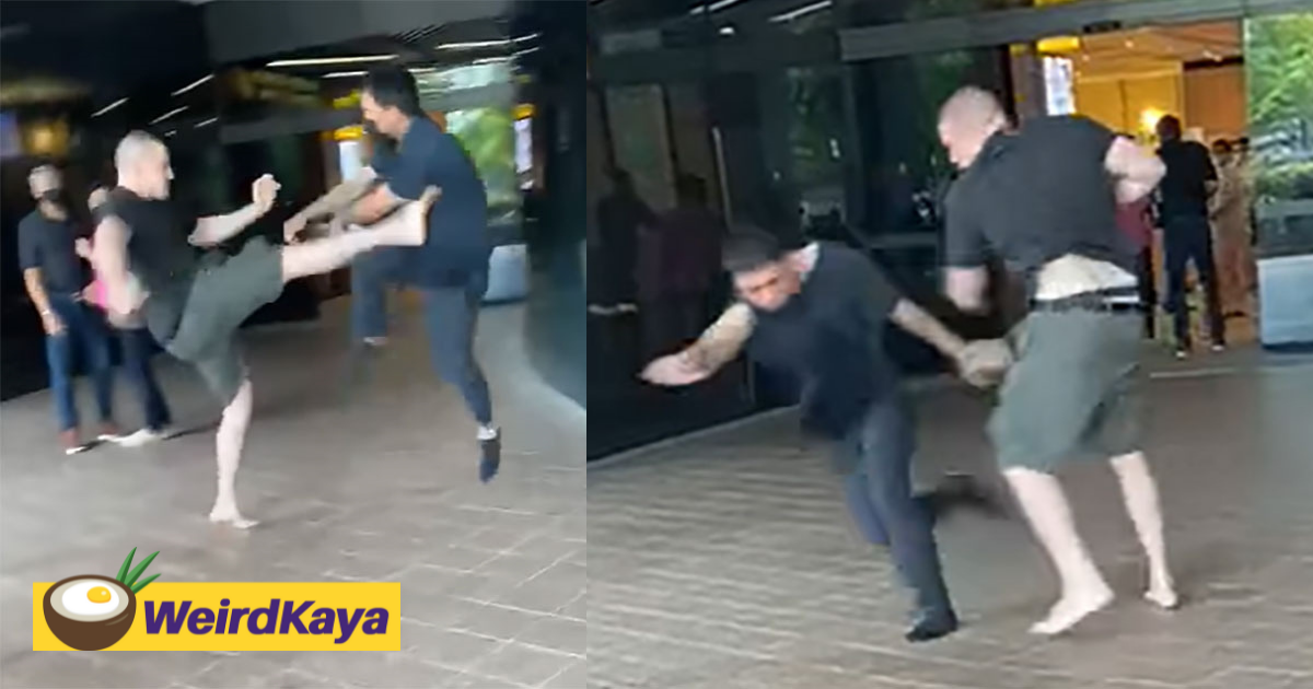 [video] sg police arrest 2 men for fighting at great world shopping mall | weirdkaya