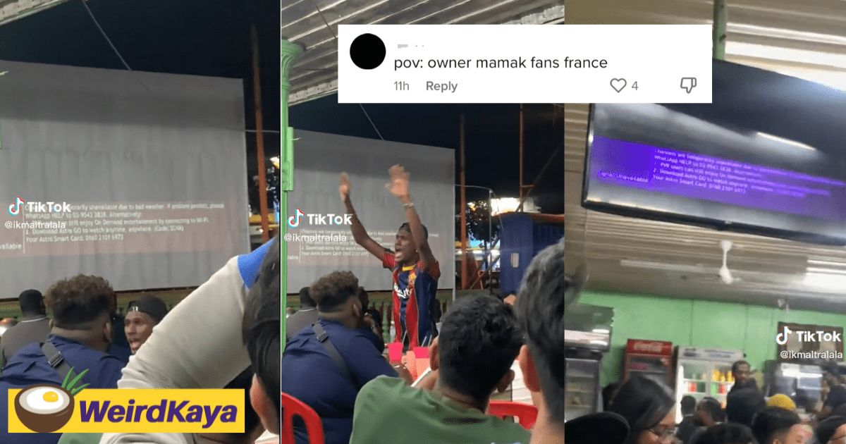 "Potong Steam Lah!" — Mamak Owner Forgets To Pay Astro Bill, TV Goes Dark During World Cup Finals