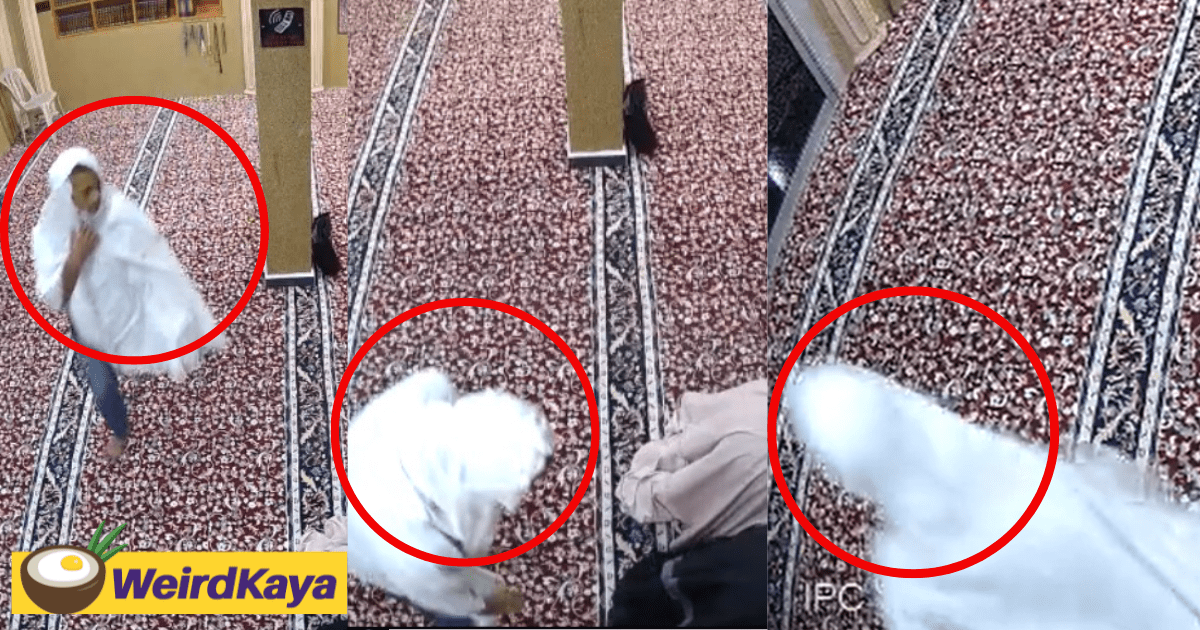 M'sian Man Steals iPhone X In Shah Alam Mosque While Dressed In A Telekung