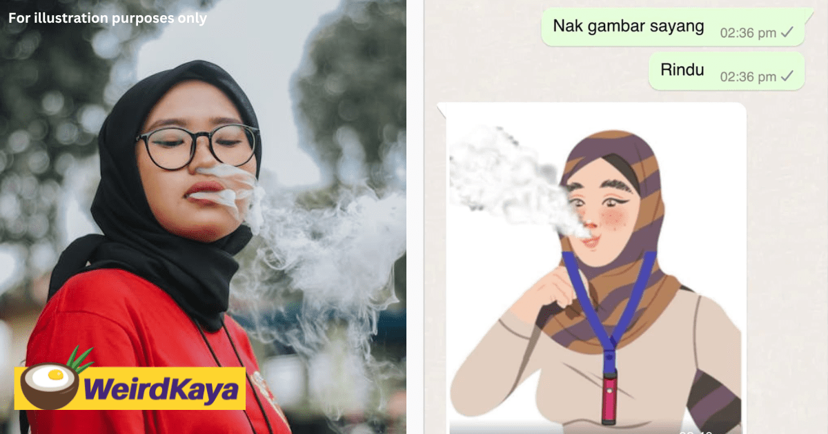 M'sians Have Mixed Reactions Over Post Of Hijab-Clad Woman Vaping By Public Health Malaysia