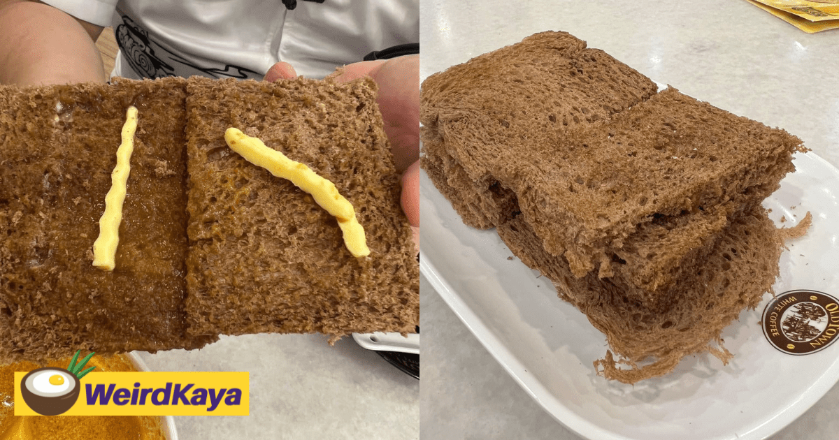 M'sian Disappointed With Old Town's Kaya 'Pathetic' Butter Toast That Came With 2 Butter Strips & Almost No Kaya