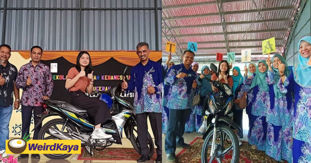 M'sian Student Who Scored 9As For SPM Given A Motorcycle As Reward