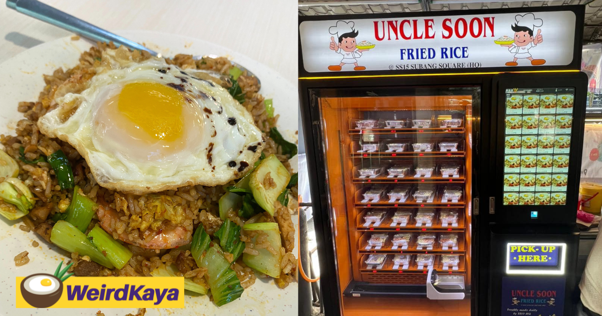 SS15's Famous Uncle Soon Fried Rice Now Sells Its Fried Rice In A Vending Machine In Sungai Long
