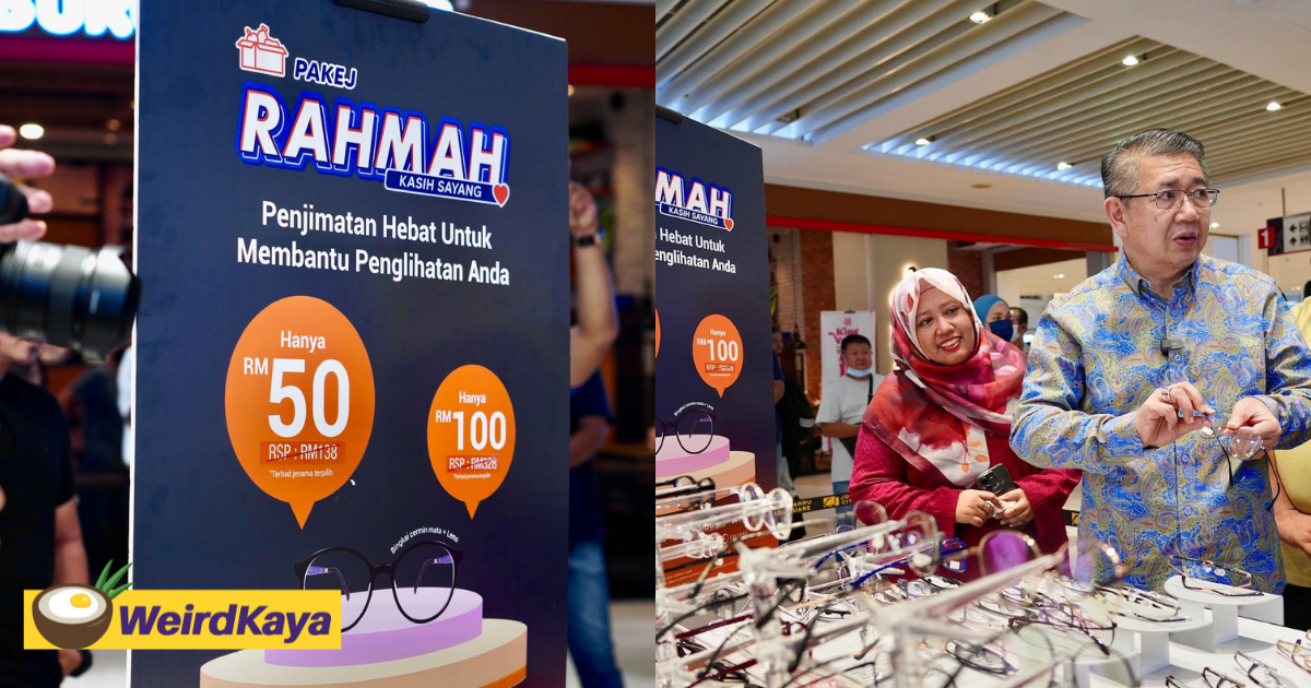 M'sians Are Now Able To Buy Glasses From As Low As RM50 Under The New Payung Rahmah Initiative