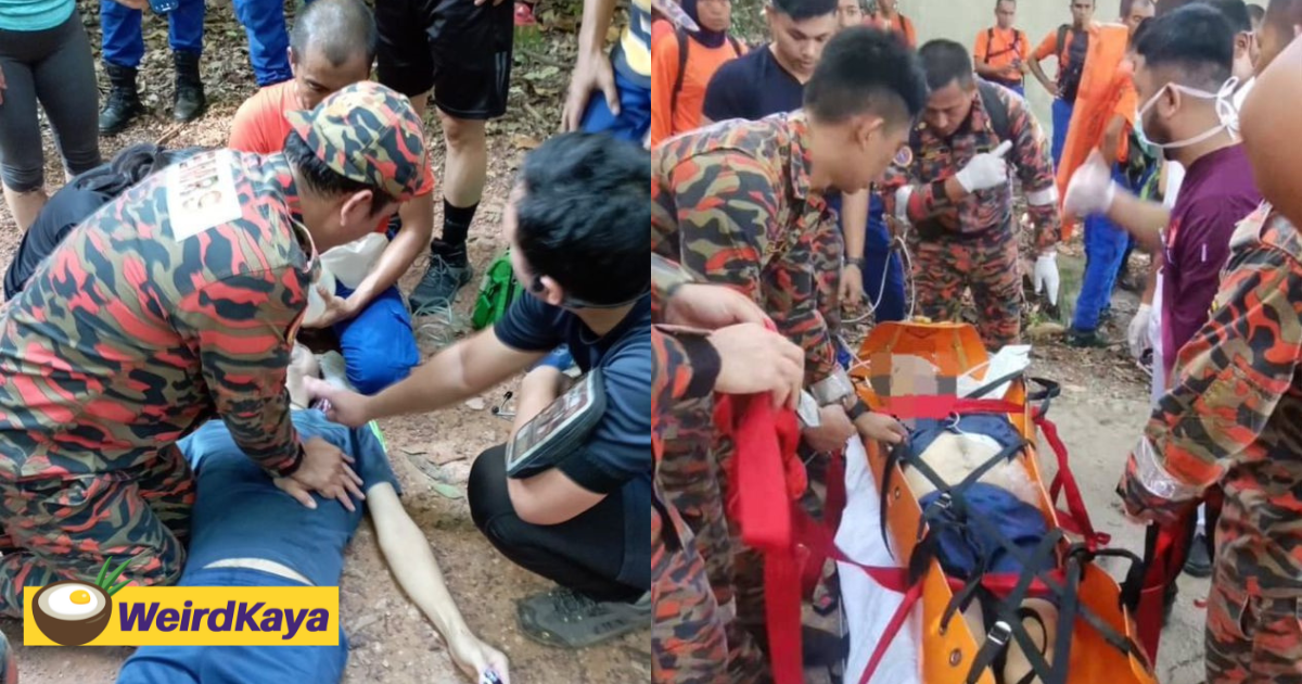 50yo M'sian Man Collapses And Dies While Hiking With His Wife At Kluang